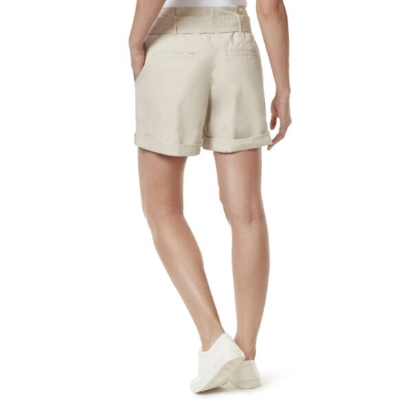 Gloria Vanderbilt Women's Trapunto Self Belt Vacation Shorts, Size 10 New - Picture 2 of 12